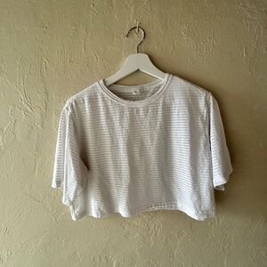 Lululemon white crop top